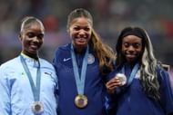 Gabby Thomas at the 2024 Olympics - (Image via Getty)